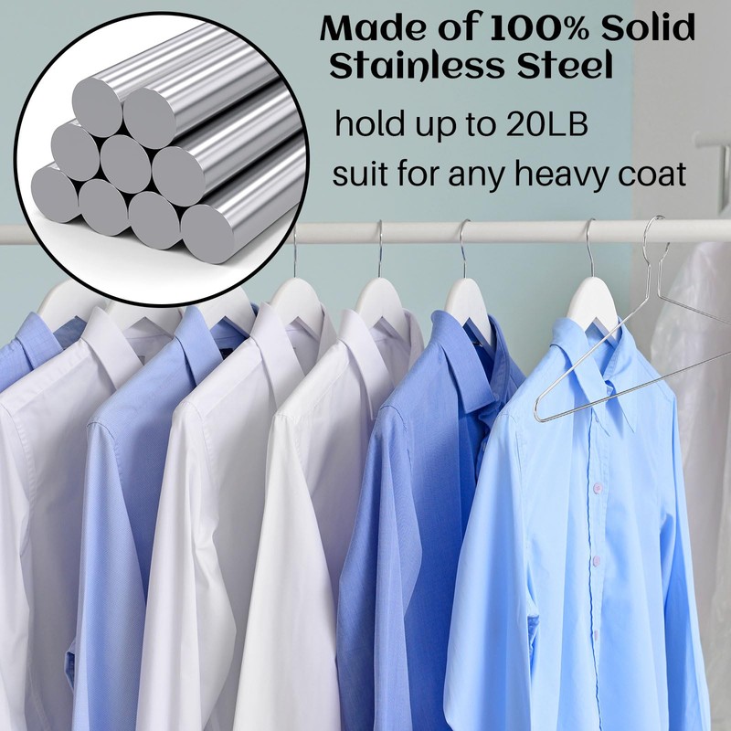 Leinuosen 12 Pack Anti-Theft Security Hangers 17 Inch Heavy Duty