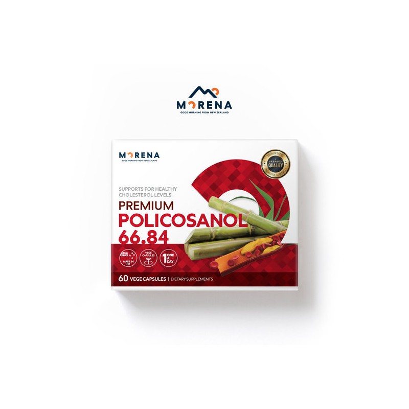 Morena Premium Policosanol 66.84mg 60 Tablets / 모레나 프리미엄 폴리코사놀