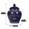 Exquisite Enamel Ginger Jar-Handcrafted Yuan Dynasty General-Inspired Design, Traditional Chinese