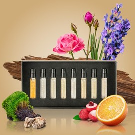 Matin Martin Discovery Set - Mini Perfume Testers - Ideal Gift for Men & Women - Long Lasting Fragrance - Arabian & European Blend - Luxury Arabic Colognes - Unisex EDP Spray Sample for Travel - 8 pc