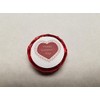 Valentine Gift Basket Supply Foil wrapped chocolate covered cookie Heart