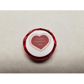 Valentine Gift Basket Supply Foil wrapped chocolate covered cookie Heart Foil