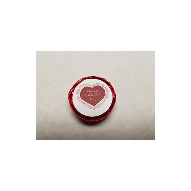 Valentine Gift Basket Supply Foil wrapped chocolate covered cookie Heart