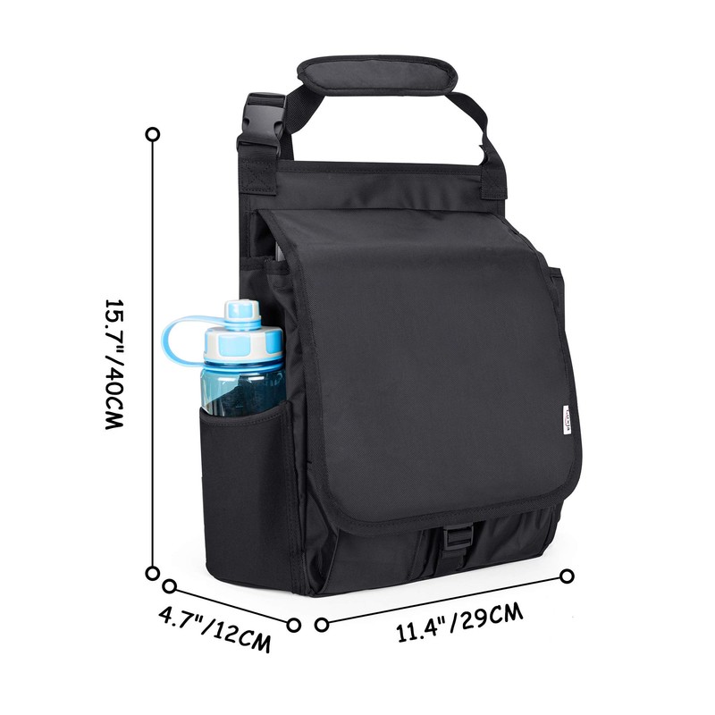 LUXJA Car Front Seat Organizer with Cover and Laptop Sleeve,