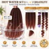 XSASLYET Marley Twist Braiding Hair, Cuban Twist, 18 In,8 Packs,T1B/350