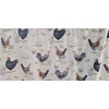 Rooster Valance, Chicken Farmhouse Style Valance, Kitchen Curtain, Country Style