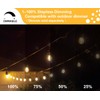 SUNTHIN 2 Pack 48FT Outdoor String Lights,Hanging Incandescent String Lights