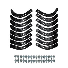 FARMSTEAD PARTS STORE Heavy-Duty 370-360 Tiller Tine Set for Stens, Troy-Bilt – 1901118A with Hardware