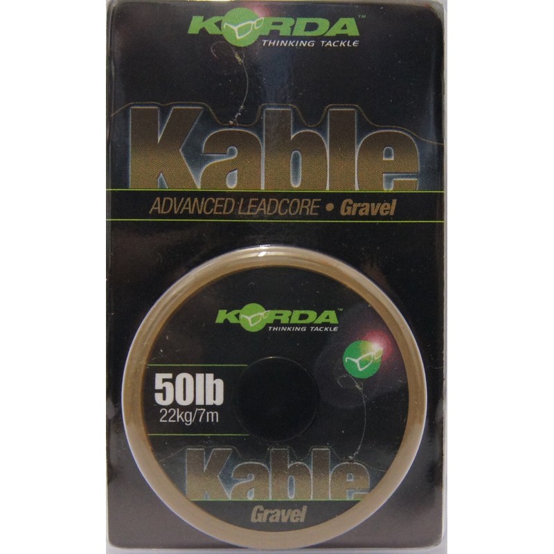 Korda Kable Leadcore 7m Spools: Weed / Silt