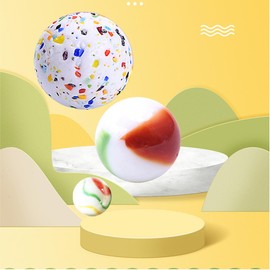 60 PCS of Colored Glass Marbles for Kids, Fun Retro Children's Toys, Handmade Glass Marbles Suitable for Marbles, Game Toys