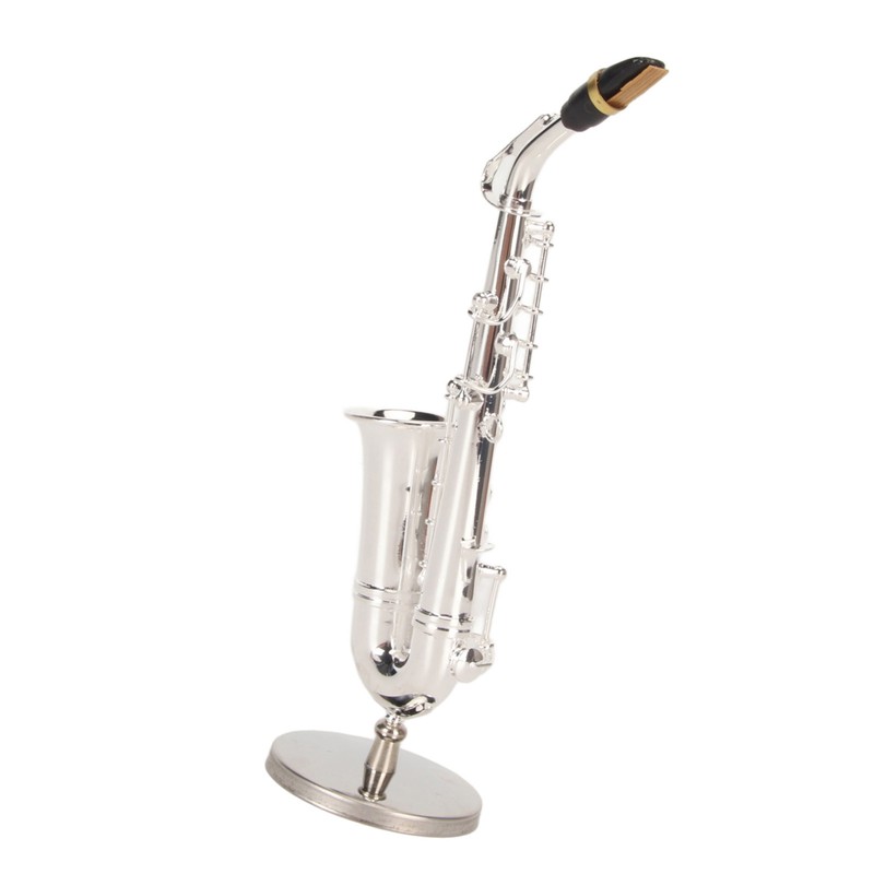 Miniature Saxophone with Stand and Case Mini Musical Instrument Miniature