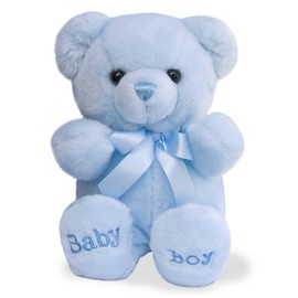 ebba™ Snuggly Comfy™ Bear Baby Stuffed Animal - Comforting Companion - Imaginative Play - Blue 10 Inches