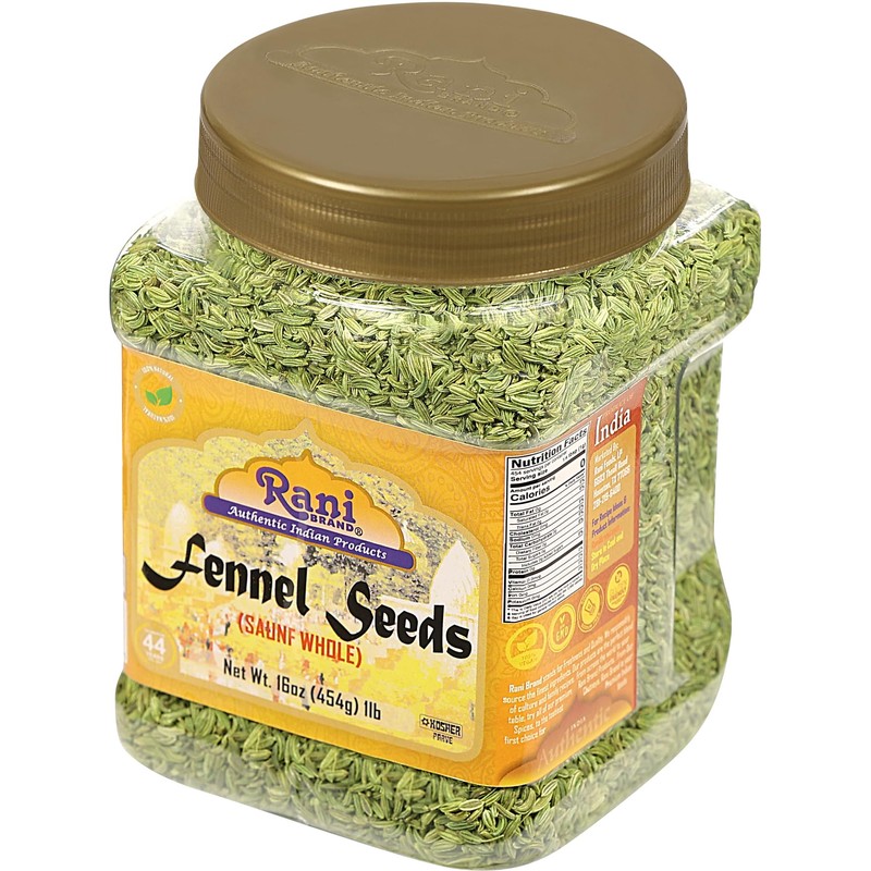 Rani Fennel Seeds (Saunf Sabut) Whole Spice 16oz (1lb) 454g
