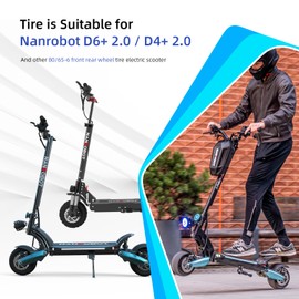 ulip 80/65-6 tubeless tire 10 inch scooter tire for Nanrobot D6+ 2.0 D4+ 2.0 Scooter (2PCS)