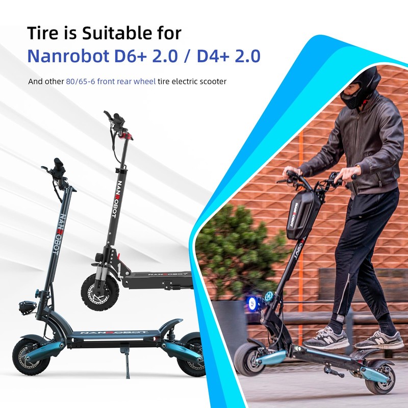 ulip 80/65-6 tubeless tire 10 inch scooter tire for Nanrobot