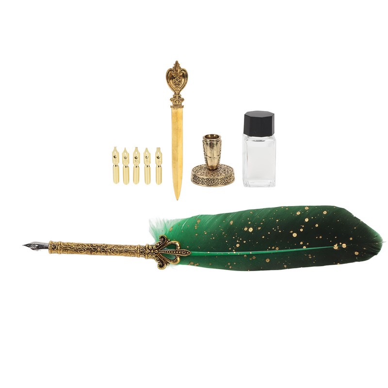 Quill Pen Set Retro Elegant Exquisite Smoothing Writing Multiple Replacement