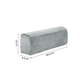 sourcing map 4 Pcs Sofa Armrest Covers Stretch Couch Armrest Cover for Chairs Sofas Couch Arm, Scratch-Resistant Sofa Arm Cover, Light Gray