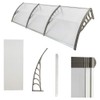 samanoya 120"x40" Door Window Outdoor Awning Modern Patio Cover UV