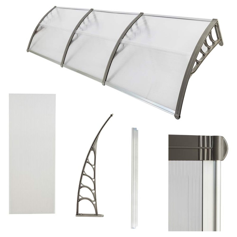 samanoya 120"x40" Door Window Outdoor Awning Modern Patio Cover UV