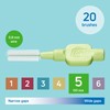TePe Interdental Brush, Extra Soft, Green, 0.8mm/ISO 5, 20pcs, Plaque