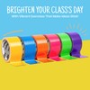 Rainbow Colored Duct Tape Pack - 6 Bright Colors, 10