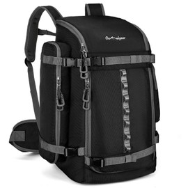 65L Ski Boot Bag,Large Ski Boot Bag Backpack,Travel Snowboard Bag Backpack For Women Men, Durable Waterproof 1680D Nylon Padded Skiing Boot Bags For Boots ,Gloves,Jacket,Mask, Helmet, Goggles