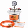 BACOENG 2 Quart Vacuum Chamber, Stainless Steel Degassing Chamber Kit