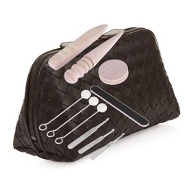 KONTONTY 10pcs Leather Craft Tool Kit for Hand Sewing Upholstery Canvas Projects Complete Sewing Accessories for Polishing and Repairing Leather Carpets and Upholstery