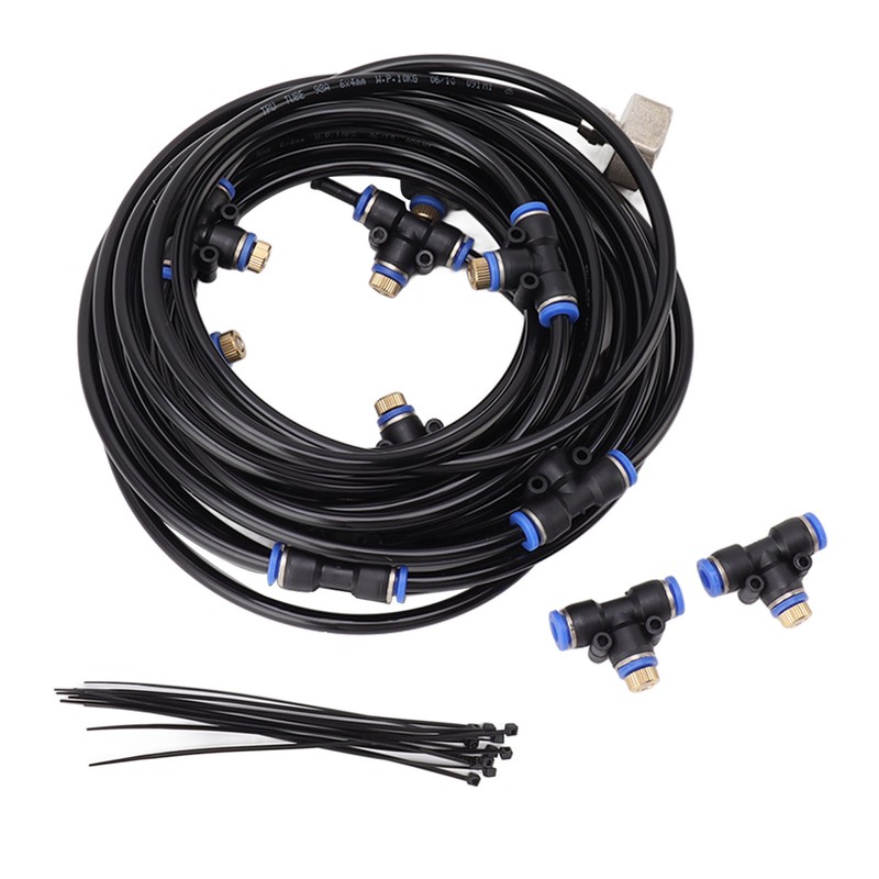 Patio Misting Cooling System Backyard Greenhouse Water Mist 8m 26ft