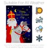 Ornament Collection Saint Nicholas Day House Flag Winter Wonderland Snowflake