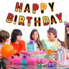 Cartoon Happy Birthday Banner, Cartoon Themed Happy Birthday Garland Decorations