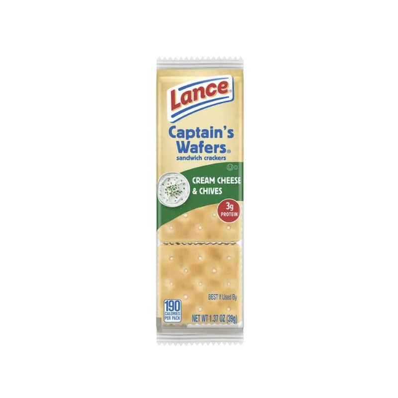 Lance Captain's Wafers, Cream Cheese and Chives (20 pk.), Indulge