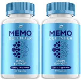 Memo Defender (2 Pack) Memo Defender Brain Supplement Capsules – MemoDefender All Natural