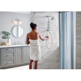 Moen Chrome Replacement 4-Function Eco-Performance Handheld Showerhead, 164927