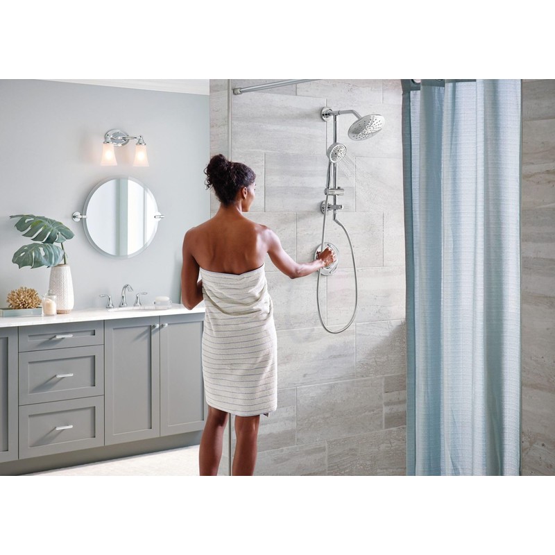 Moen Chrome Replacement 4-Function Eco-Performance Handheld Showerhead, 164927