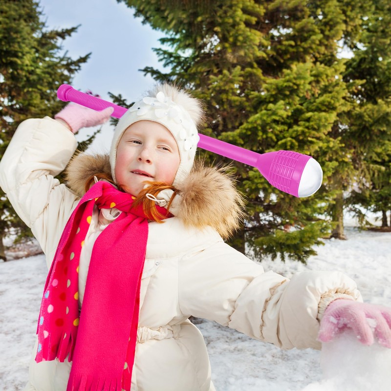 Slippery Racer Snowball Thrower Stick (Pink)