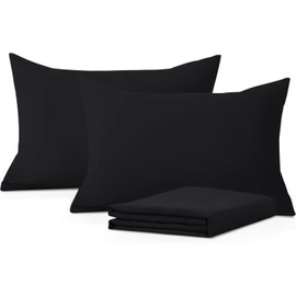 Comfort Beddings Pack of 2 Travel Pillowcases 12x16 Premium 100% Cotton Blend Grey Travel Pillow Case Zipper Closure, Super Soft and Cozy Travel Pillow Covers (Size-12x16, Dark Grey)