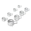 Onewer Hose Clamp Kit, 160 Pcs Hose Clamps Silver 304