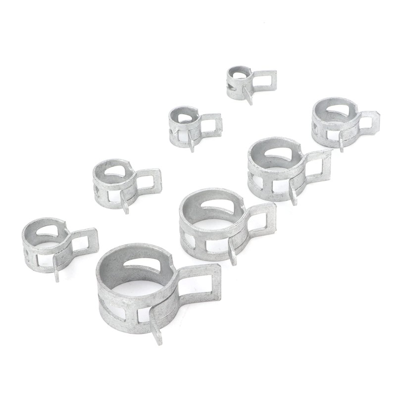 Onewer Hose Clamp Kit, 160 Pcs Hose Clamps Silver 304
