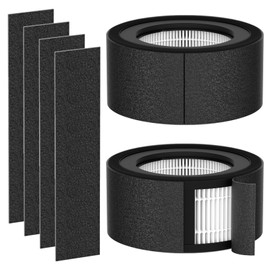 Z-1000 Filter Replacement H13 True HEPA, Compatible with TruSens Z-1000 Air Puri-Fier Small Room, Part Number AFH-Z1000-01, with 2 HEPA Filters + 4 Extra Activated Carbon Pre-Filters