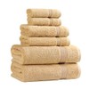 Superior Collection, 100% Premium Long-Staple Combed Cotton, 6-Piece Towel Set,