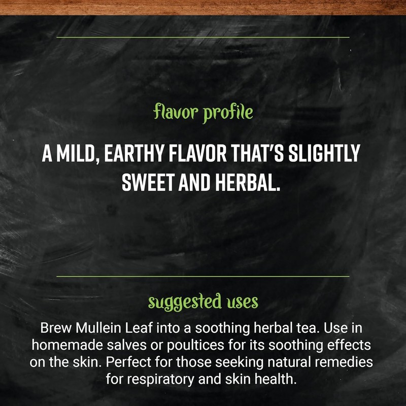 Frontier Co-op Mullein Leaf, Cut and Sifted - Dried Mullein