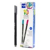 Plus Office 10 Fine Tip Felt Tip Pens 0.4mm Ideal
