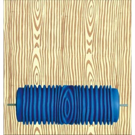 BUUEERR 5" Pattern Paint Roller Brush Sleeve Texture Stencil Wall Decor DIY Tools Decorative Texture Roller (5C96323)