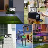 Solar Address Sign, House Numbers for Outside Double Side, 12
