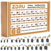 ZDRU 72Pcs Electric Motor Carbon Brushes Set, 24 Different Sizes