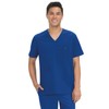 KOI Basics Bryan Men's 1-Pocket Tuck-in Scrub Top Galaxy Medium