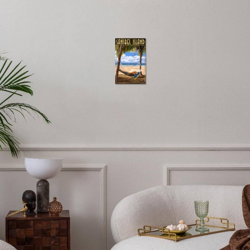 ART.COM Stretched Canvas Print Sanibel Island, Florida - Hammock by