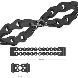 BYISYUE Kette Silikon Armbänder für Polar Vantage M2 / Vantage M/Vantage V3, 22mm Sport Armband Uhrenarmband, Ersatzarmband für Polar Vantage V2 Shift/Grit X/Grit X Pro/Grit X Pro Titan