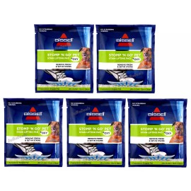 BISSELL 5-PACK Bissell Stomp 'N Go Pet Lifting Pads + Oxy Stain Removal for Carpet Rugs